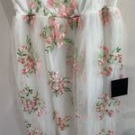 Lulus Celebrating Sweetness White Floral Embroidered Tulle Midi Dress Size XS Photo 7