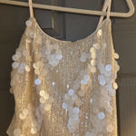 SheIn Sequin Party Summer Beach Champagne Color Top Photo 0