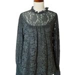 Cable & Gauge  Dry Oregano Lace Babydoll Mock Neck Top Size M Photo 0