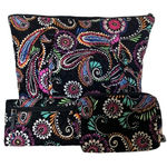Vera Bradley  Bandana Swirl Bundle Tote Wallet Cosmetic Case Photo 0
