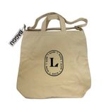 Baggu NWT  "L Suite" Brand Logo Zip Duck Bag Canvas Tote Photo 2
