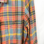 Toad & Co  Medium Shirt Dress Plaid Tunic Belted Long Sleeve Button Western 1802 Photo 5