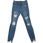 American Eagle Dream Jean High Rise Jegging frayed Size 6 Photo 0