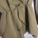 Showpo  olive green deep v bell sleeves dress Photo 5