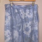 No Boundaries blue tie dye fleece jogger style sweatpants with pockets Photo 4