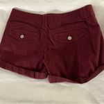 Aeropostale Maroon Twill Shorts 4 Summer Preppy Classic Cherry Girl Minimalist Photo 6