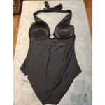 Summersalt  The O Ring Reef One Piece Plunge Halter Black Swimsuit Size 14 Photo 1