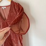 Madewell  Velvet Tulip Sleeve Ruffle Top Shirt Tee Photo 4