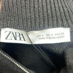 ZARA NWT Black Striped Sweater Quarter Zip Blogger Favorite Small Photo 7