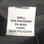 Vanity Collection VANITY Black White Aztec Geometric Wool Blend Jacket Coat Belt Tie Medium Photo 13