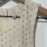 A New Day  Cream & Gold Sleeveless Tassel Tank Top Size Medium Photo 1