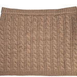 J.Crew Collection 100% Cashmere Cable Knit Mini Skirt XL Brown Photo 0