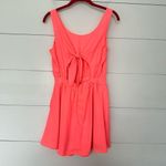 Material Girl  Women’s Small Coral Open Back Romper Dress Photo 1