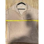 Haven Well Within L Tan Collared Pullover Top Long Sleeve TENCEL Blend Shirt Size L Photo 8