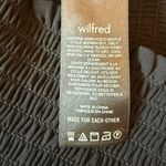 Wilfred  Wistful Blouse Black Sheer Long Sleeves Smocked Surplice Size Medium EUC Photo 4