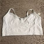 Aerie  White Tan Superchill Seamless Lace Trim Corset Tank Bralette Set - size XL Photo 2