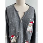 CRAZY HORSE Full Zipper Christmas Cardigan Novelty Dog Sweater Large Photo 5