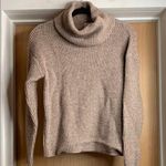 Princess Polly Polly Princess Cozy Tan Waffle Knit Turtleneck Sweater. Size Small/Medium Photo 0