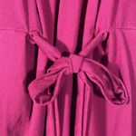 SheIn  Midi Berry Red V-Neck Tank Dress Front Tie | Size Medium Photo 4