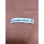 Abercrombie & Fitch Women's Brown Rib Knit Henley Long Sleeve Crop Shirt Top M Photo 3