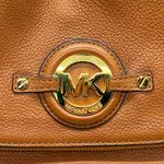 Michael Kors Authentic Rich Cognac Brown and Gold Satchel Purse Bag 👜👜 Photo 2