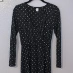 Old Navy  dark grey beige polka dot long sleeve dress Photo 1