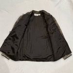 Flashback Velour Patchwork Blazer Jacket Size Small Brown Photo 9