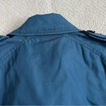Coach Colorblock Short Blue Trench Coat Jacket women’s Small Photo 7