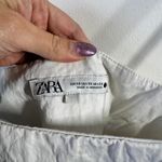 ZARA  Dress Women XS White mixed maxi dress Zw Collection oyster Bridal Shower Photo 4