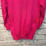 Lacoste VTG  Size 34 XS Pink/Orange Argyle Button Up Fitted Cardigan Sweater Photo 7