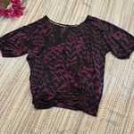 Roommates Moderna Blouse design black violet Plus sizes Women Size 3X Photo 1