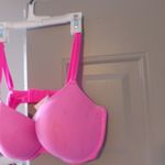PINK - Victoria's Secret  wear everywhere push-up bra pink cursive on bra in hot pink size 38DD (38E). Photo 1