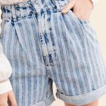 Free People Dog Town Cuff Striped Shorts Photo 3