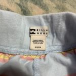 Billabong Blue Yellow And Pink Striped Shorts Photo 1