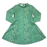 NWT Samantha Pleet Passion Mini in Green Wallpaper Floral Print Dress 10 Photo 1