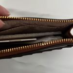 Michael Kors Jet set card case MK logo brown with pink, red & brown logo NWT Photo 5