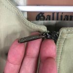 Vintage John Galliano Leather Trim Zip Up Jacket Green Size 10 Photo 5