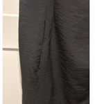 Anne Klein Black Pencil Dress Size 12 Ruffle Sleeves Below Knee With Pockets LBD Photo 3