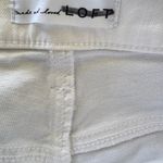Loft High Rise Kick Crop Jeans in White Curvy Size 6/28 Photo 5