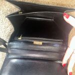 Casa Lopez Vintage Black Leather Snakeskin Alligator Purse Photo 4