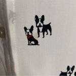 Jane and Delancey  Size Medium Bulldogs Button Down Sleeveless Blouse White Photo 2