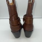 Jar Boots Buckle Wrap Women’s Short Cowboy Boots Brown Size 7 Photo 4
