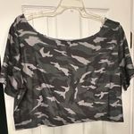 None Camo Print Women's Crop Top Photo 1