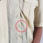 Vintage Rivista Pastel Yellow Button Down Blouse Size 8 Photo 4