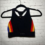 Adidas ✨ X Farm Rio Collab Women's Black Sports Bra with Rainbow Stripe Detail XS Photo 1