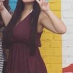 LA Hearts Maroon Surplice Top Photo 2