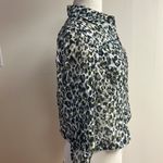 Ruby Rd . Black and yellow leopard cheetah print collared button up blouse Photo 1