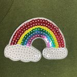 Koch Lucy sequined t-shirt in army green fox size XS Photo 5