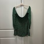 Reformation Green Floral Wyoming Kelli Dress Size Large $248 Photo 6