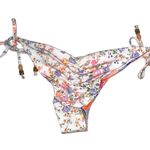 Maaji NWOT Floral Swirl Print Reversible Bikini Botton MEDIUM Photo 3